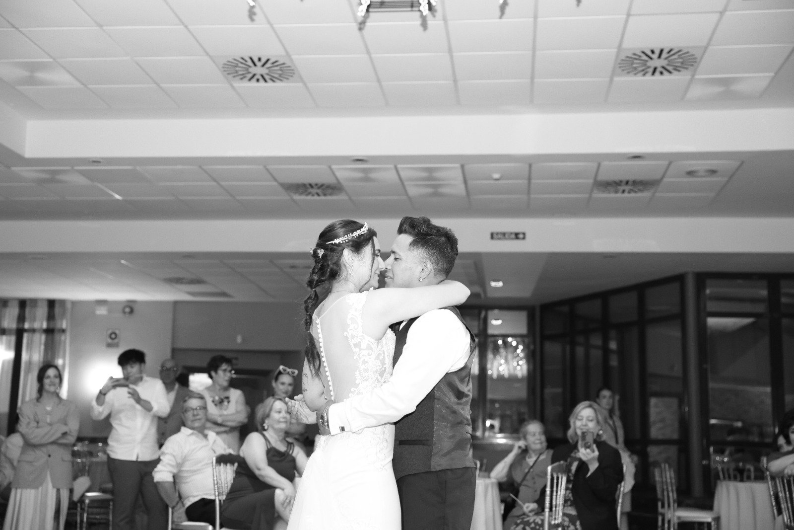 Noelia y Jorge el día de su boda