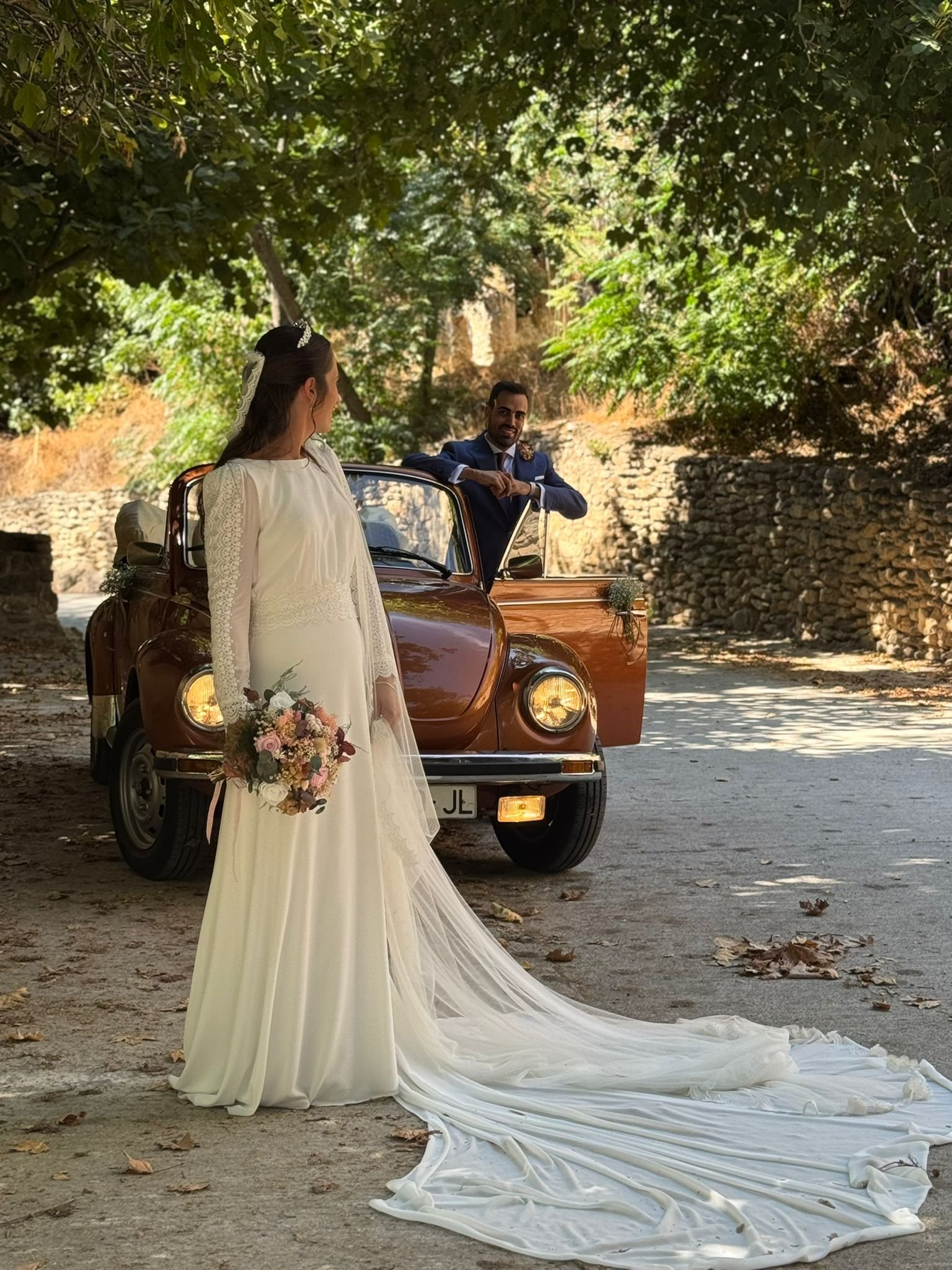 Rocío y Chema el día de su boda